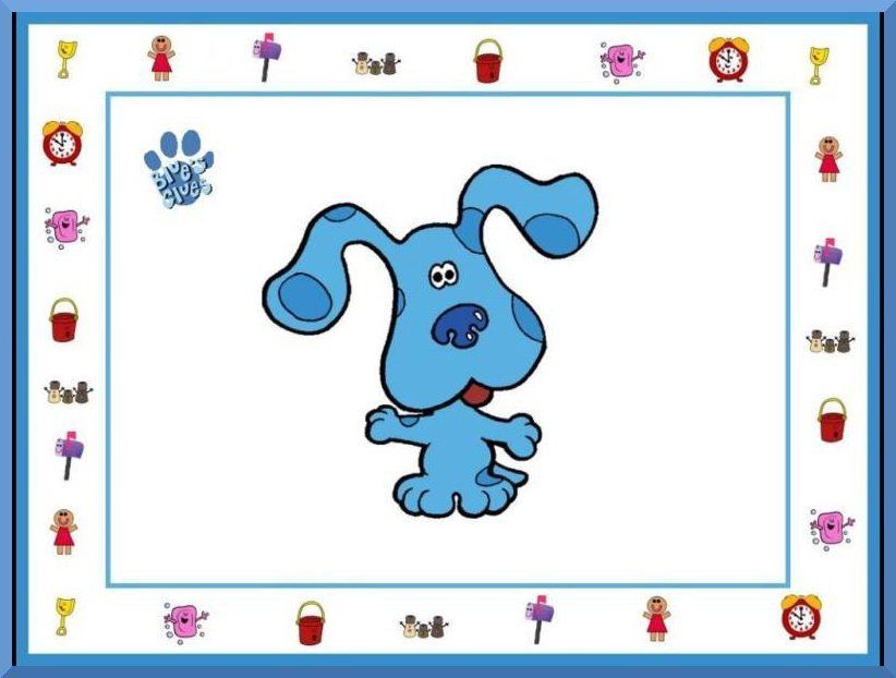 Blues Clues edible cake image topper 1/4 sheet  