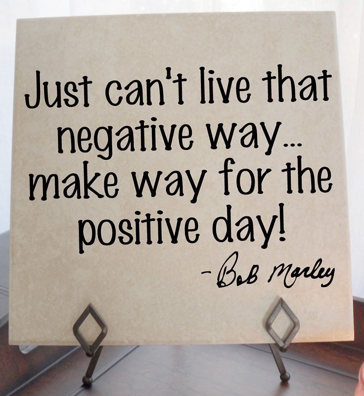 Bob Marley Vinyl Lettering Tile Quote Decal JUST CANT  