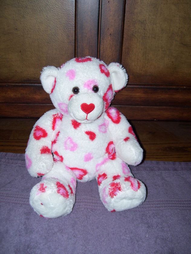 Build A Bear Hearts Fur You Stuffed Plush Animal EUC  