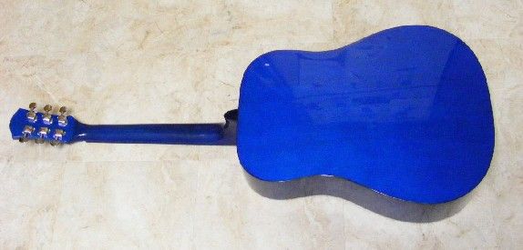 GLEN BURTON 41 DREADNOUGHT GUITAR   BLUE   NICE GUITAR  