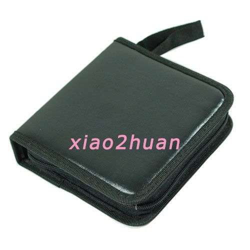 40 CD DVD GAME HOLDER STORAGE ORGANIZER CASE Black New  