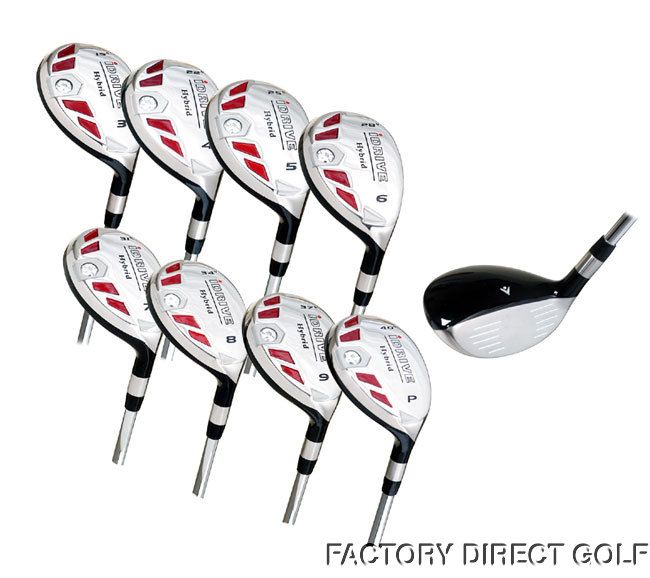 SENIOR ALL Hybrids GRAPHITE Wood Iron FULL Complete Set  