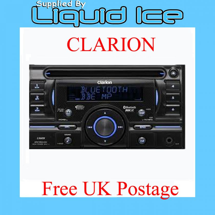 Clarion CX609E Double Din CD  USB Built in Bluetooth Head Unit 