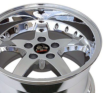 17 9/10.5 Chrome Cobra Wheels Rims Fit Mustang® 94 04  