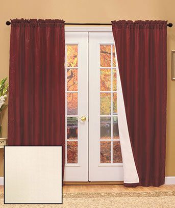   Insulated Window Panel Ivory 100% Polyester 54 x 84 Drapes Curtains