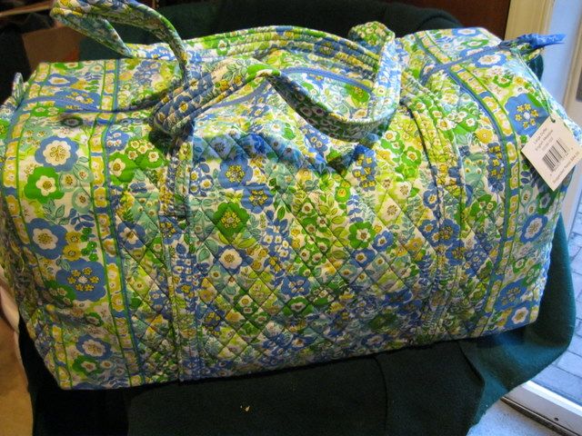 Vera Bradley Large Duffle Duffel Bag English Meadow   New  