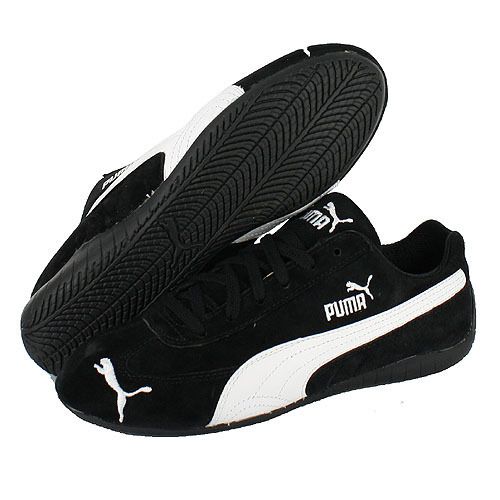 NEW WOMEN PUMA SPEED CAT SUEDE US BLACK WHITE ORIGINAL  