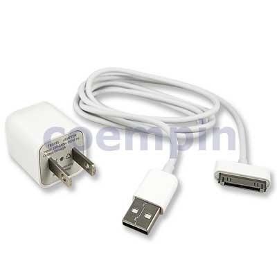 USB Wall Charger data Cable For APPLE iPhone 3GS 4 4g  