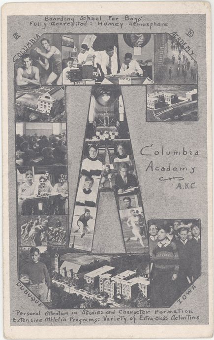 IA DUBUQUE COLUMBIA ACADEMY BOARDING SCHOOL EARLY 43560  