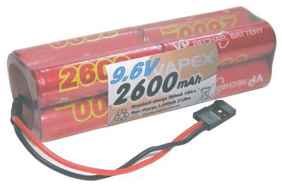 6V 2600mAh transmitter Sq NiMH battery pack, Futaba  