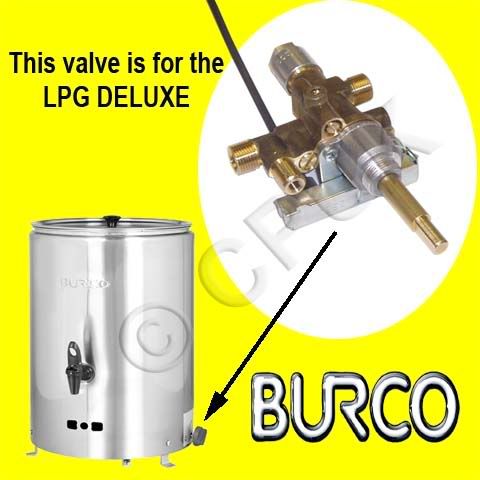 GV09 BURCO DEAN LPG PROPANE BOILER TEA URN GAS VALVE  