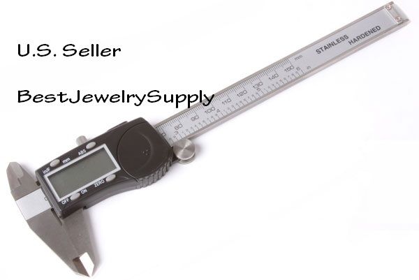 Caliper Digital electronic 6 in 3 Way Jewelry gauge New  