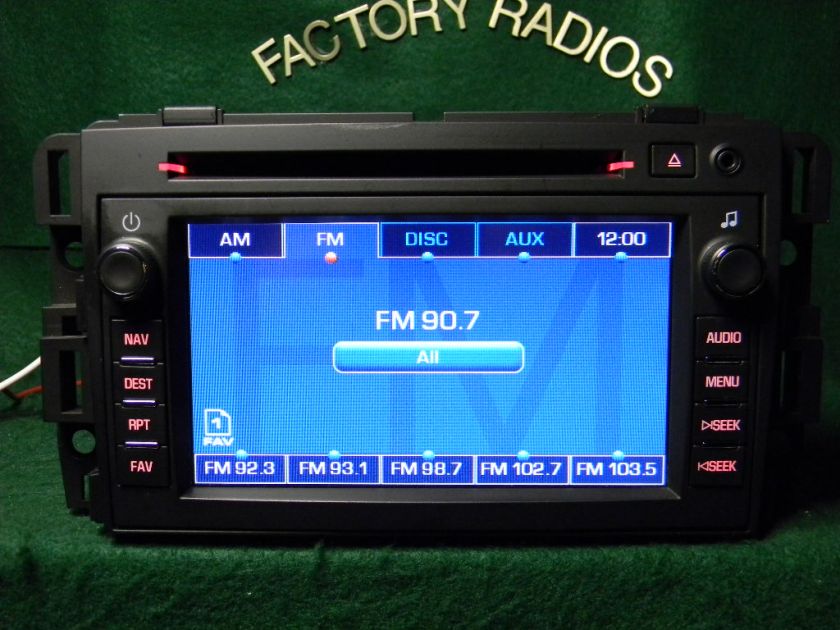 GMC Acadia Navigation cd radio 25801668 + DVD map Delphi model speaker 