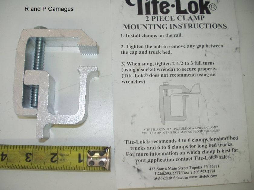 Tite Lok Truck Topper Cap Camper Clamp Lock TL2002  