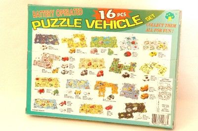 NEW LADYBUG PUZZLE VEHICLE PLAYSET TRACK SIGNS 16 PCS  