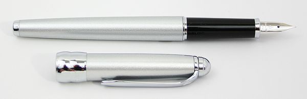 PENTEL Lancelot Fountain Pen SILVER Fine nib  