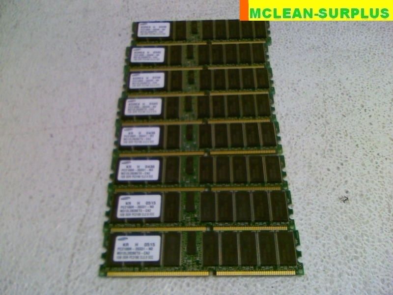 LOT OF 8 Samsung 1GB PC2100R DDR Server RAM ECC Reg 8GB  