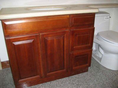 36 Traditional Cherry Bathroom Vanity Cabinet w/ R Dwr  