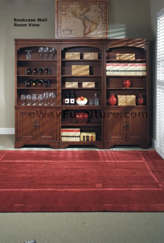   HOME OFFICE CREDENZA AND HUTCH WOOD FURNITURE KEYBOARD DRAWER  