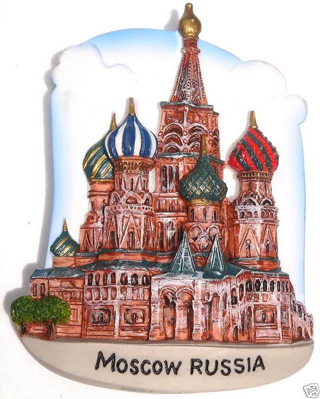 St.Basils Cathedral Church Moscow Russia Fridge Magnet  