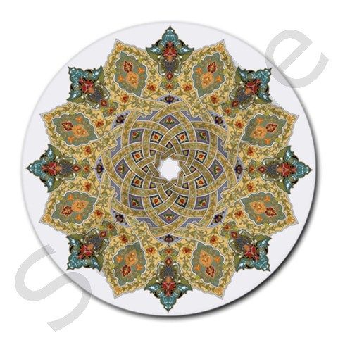 ARABIC ISLAMIC ART ROUND MOUSE PAD MOUSEPAD MAT  