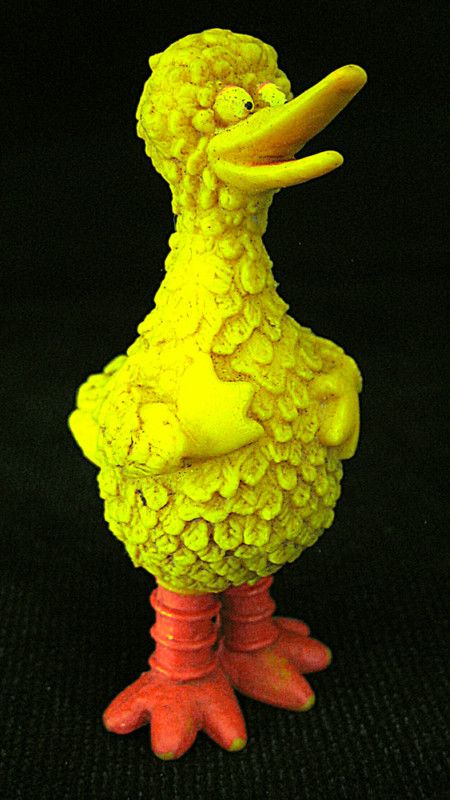 VTG MUPPETS SESAME ST BIG BIRD RUBBER FIGURE HONG KONG  