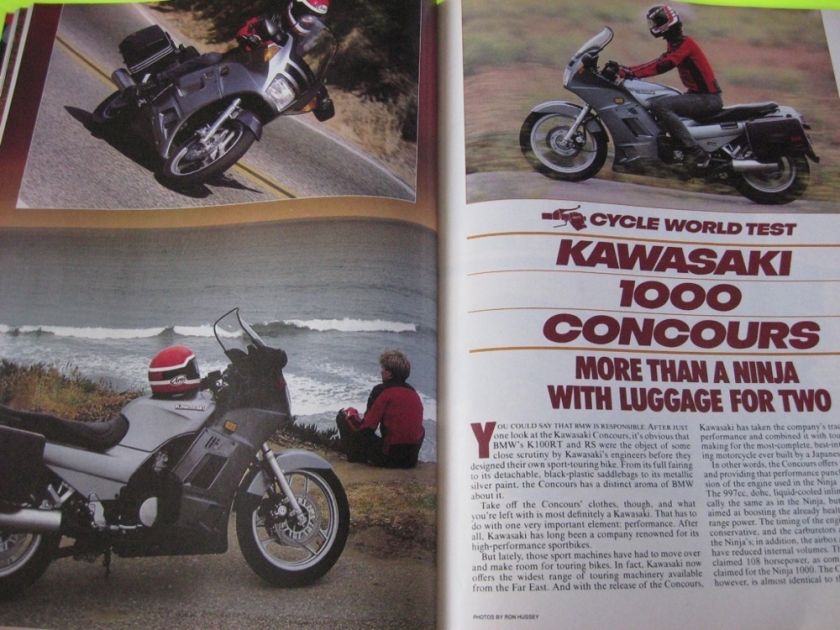 Cycle World 1986, Virago ATK 560 Ninja 750 Ducati Paso  