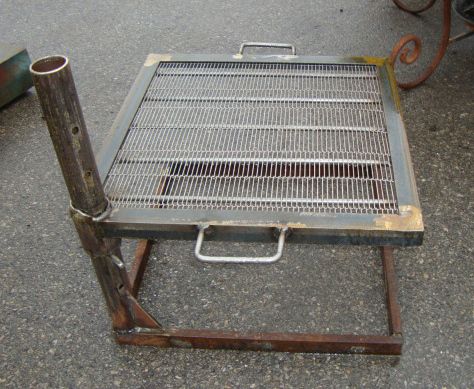 Custom Adjustable Outdoor Firepit Grill Top 20x20x20  