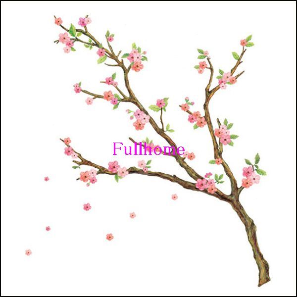 Flower Tree Mural Decals Wall Sticker Decor J30  