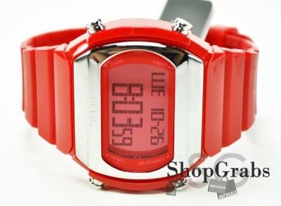 Brand New RELIC Sports Watch Candy RED Chronograph Candy GIft ZR50041 