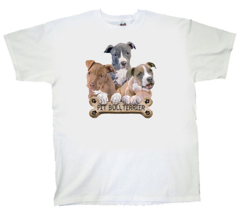 Pit Bull T shirt 3 Puppies & Biscuit  