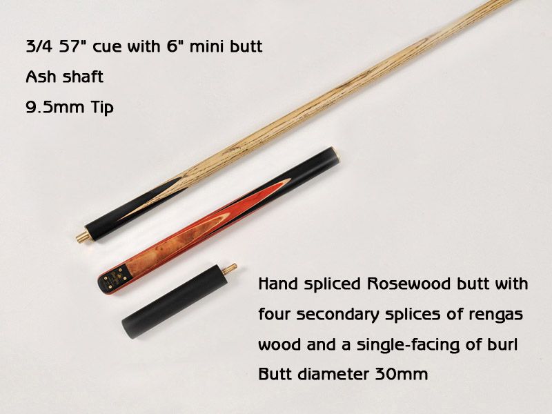 RARE BURL&ROSEWOOD MULTI SPLICED SNOOKER CUE SETS#SC3  