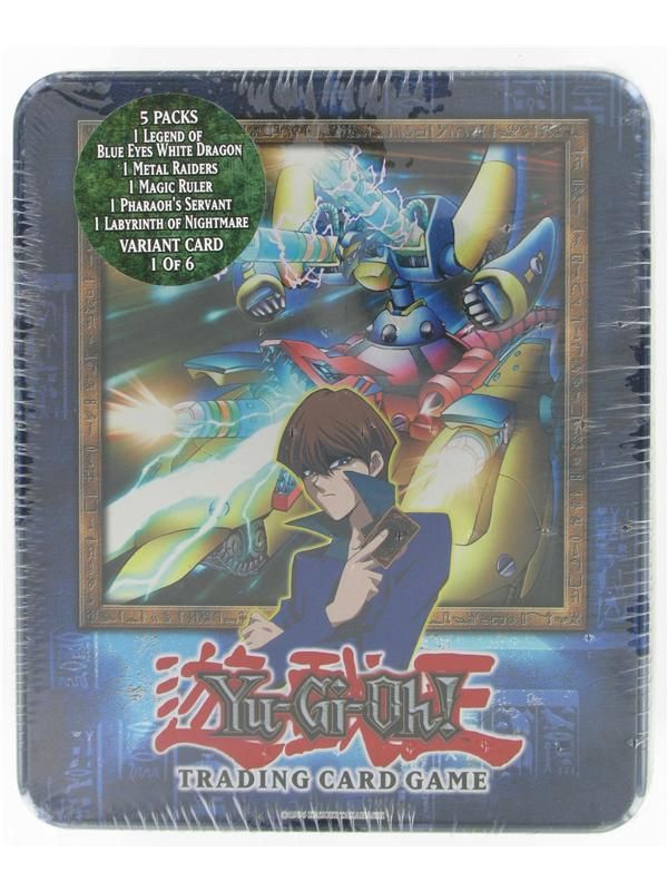 konami kaiba xyz yu gi oh trading card game collectible tin