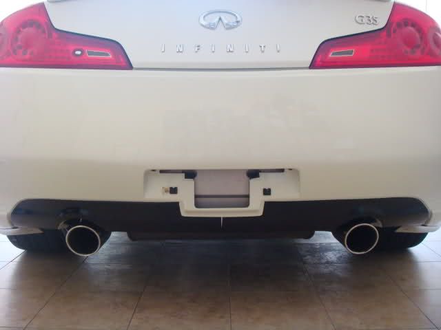 Rear Valance overlay decal decals Infiniti G35 coupe  