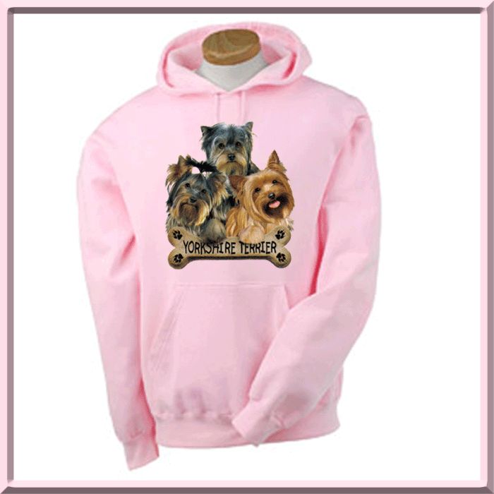 Yorkshire Terrier Puppies Bone SWEATSHIRT S XL,2X,3X,4X  