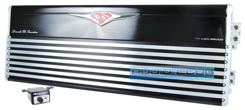 SOUNDSTREAM LW1.2600D CAR 1 CHANNEL MONO 5200W AMPLIFIER