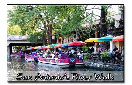 River Walk San Antonio   Texas Souvenir Photo Magnet #4  