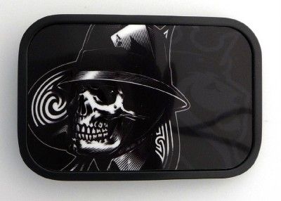 Ace of Spades Skull Tattoo Metal Belt Buckle Biker New  