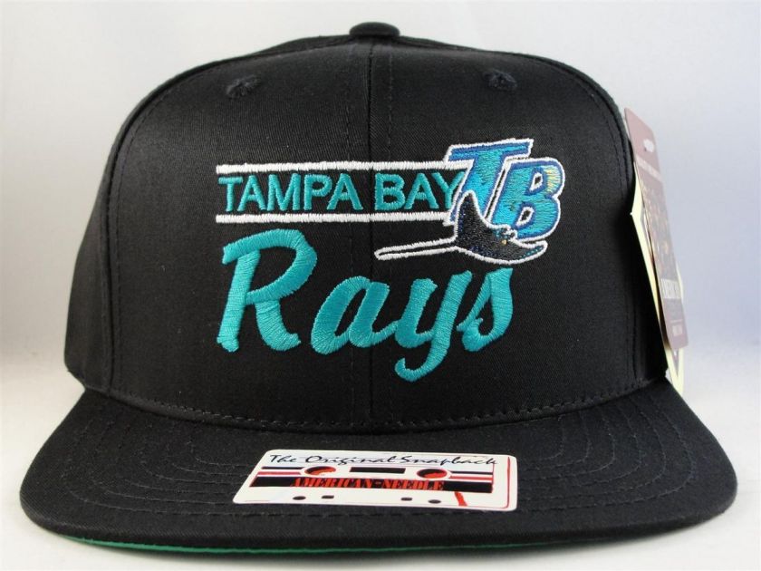 MLB TAMPA BAY RAYS SNAPBACK HAT FLAT BILL AMERICAN NEEDLE NWT  