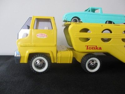 Vintage Tonka Toy Car Carrier Transporter Toy Truck  