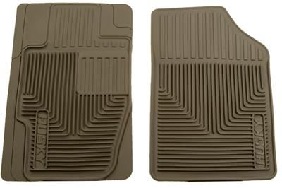 Husky Heavy Duty Front Seat Floor Liners Mats Custom Fit Tan 51173 