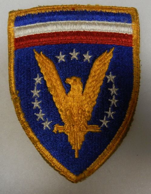   eto hq shoulder patch original world war two vintage united states