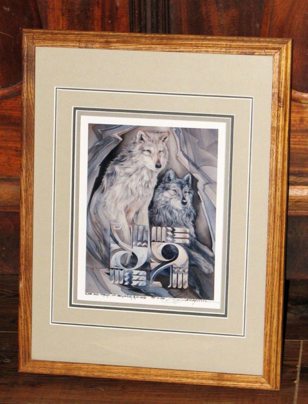 JODY BERGSMA ALPHA & OMEGA LIMITED EDITION WOLF PRINT  