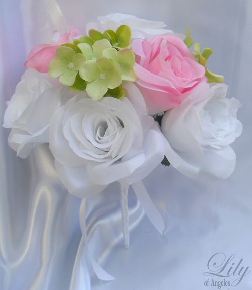 17pcs Wedding Bridal Bouquet Flowers Bride Decoration Package Corsage 