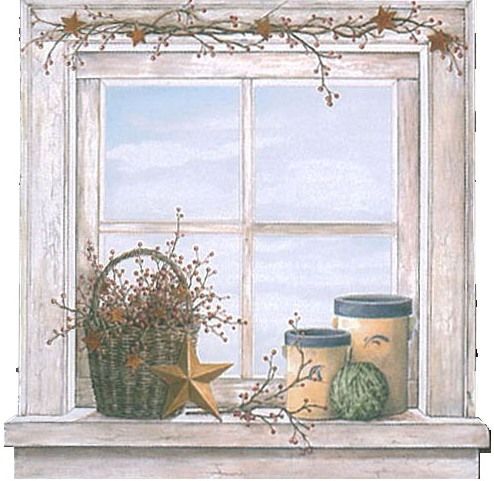 Country Beach Murals HIGH WINDOW Wallpaper Mural  