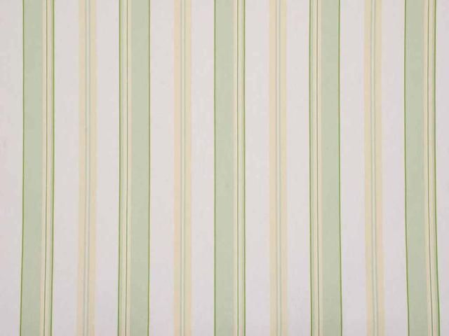 Waverly Green Yellow Stripe Drapery Upholstery Fabric  